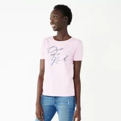 Women's Nine West Crewneck Graphic Tee -Clothing Sales Store 4646703 One Of A Kind