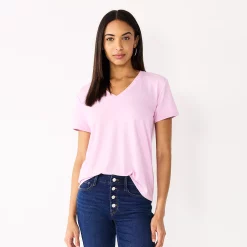 Women's Nine West Essential V-Neck Tee -Clothing Sales Store 4841148 Lilac Necklace