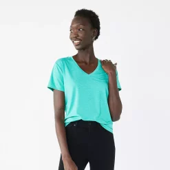 Women's Nine West Essential V-Neck Tee -Clothing Sales Store 4841148 Reef