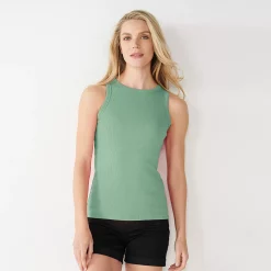 Women's Nine West Ribbed Tank -Clothing Sales Store 4841430 Chadwick Green