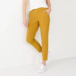 Women's Nine West Relaxed Crop Pull-On Pants -Clothing Sales Store 4911770 Napa Trail
