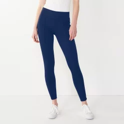 Women's Nine West Seamed Tummy-Control Ponte Leggings