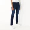 Women's Nine West Tummy-Control Slim Straight Jeans -Clothing Sales Store 4991601 Rinse Wash Blast