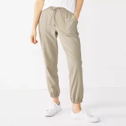 Women's Nine West Elastic-Cuff Relaxed Jogger Pants 21 Women's Nine West Elastic-Cuff Relaxed Jogger Pants -Clothing Sales Store 5028329 Ace Beige