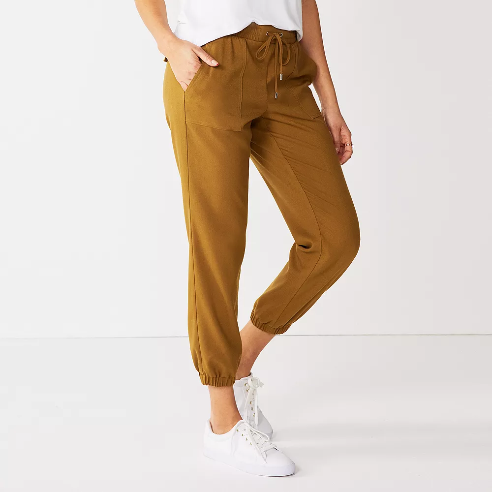Women's Nine West Elastic-Cuff Relaxed Jogger Pants 5 Women's Nine West Elastic-Cuff Relaxed Jogger Pants - Image 3