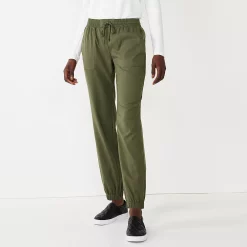 Women's Nine West Elastic-Cuff Relaxed Jogger Pants 17 Women's Nine West Elastic-Cuff Relaxed Jogger Pants -Clothing Sales Store 5028329 Infantry Olive