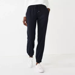 Women's Nine West Elastic-Cuff Relaxed Jogger Pants 16 Women's Nine West Elastic-Cuff Relaxed Jogger Pants -Clothing Sales Store 5028329 Mineral Black