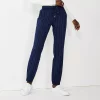 Women's Nine West Elastic-Cuff Relaxed Jogger Pants -Clothing Sales Store 5028329 Navy White Pinstripe