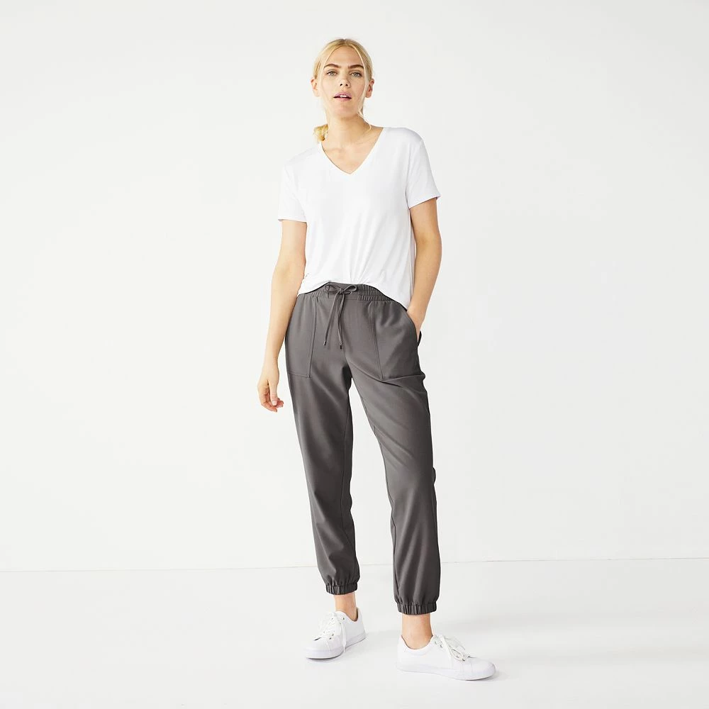 Women's Nine West Elastic-Cuff Relaxed Jogger Pants 9 Women's Nine West Elastic-Cuff Relaxed Jogger Pants - Image 7