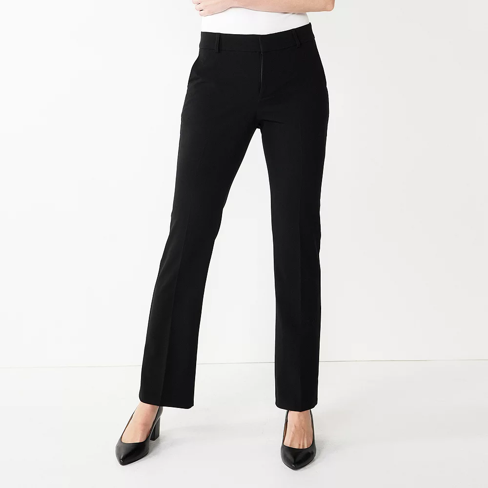 Women's Nine West Magic Waist Barely Bootcut Pants 2 Women's Nine West Magic Waist Barely Bootcut Pants