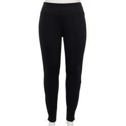 Plus Size Nine West Seamed Tummy-Control Ponte Leggings 21 Plus Size Nine West Seamed Tummy-Control Ponte Leggings -Clothing Sales Store 5035946 Black