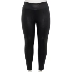 Plus Size Nine West Seamed Tummy-Control Ponte Leggings 18 Plus Size Nine West Seamed Tummy-Control Ponte Leggings -Clothing Sales Store 5035946 Black Crackle