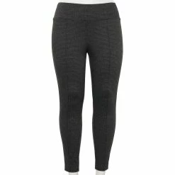 Plus Size Nine West Seamed Tummy-Control Ponte Leggings 17 Plus Size Nine West Seamed Tummy-Control Ponte Leggings -Clothing Sales Store 5035946 Gray Menswear