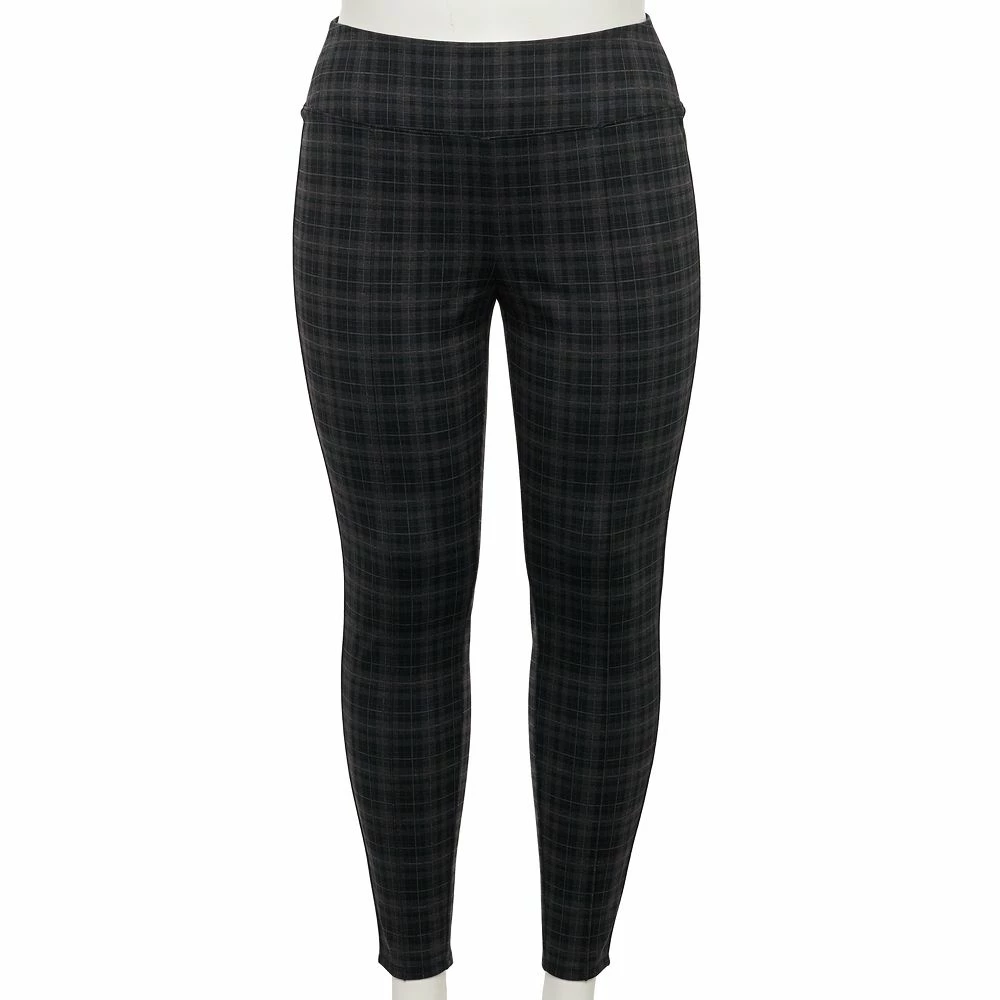 Plus Size Nine West Seamed Tummy-Control Ponte Leggings 11 Plus Size Nine West Seamed Tummy-Control Ponte Leggings - Image 9