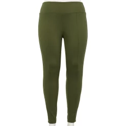Plus Size Nine West Seamed Tummy-Control Ponte Leggings 19 Plus Size Nine West Seamed Tummy-Control Ponte Leggings -Clothing Sales Store 5035946 Infantry Olive