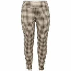 Plus Size Nine West Seamed Tummy-Control Ponte Leggings 16 Plus Size Nine West Seamed Tummy-Control Ponte Leggings -Clothing Sales Store 5035946 Tan Plaid