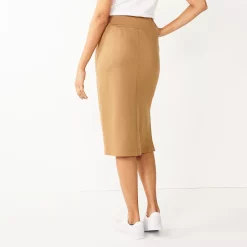 Women's Nine West Pull-On Ponte Pencil Skirt 10 Women's Nine West Pull-On Ponte Pencil Skirt -Clothing Sales Store 5069717 ALT