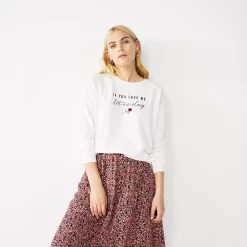 Women's Nine West Graphic Sweatshirt -Clothing Sales Store 5103936 Let Me Sleep