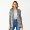 Petite Nine West Relaxed Blazer -Clothing Sales Store 5128374 Neutral Grid