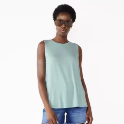Nine West Essential Easy High-Neck Tank -Clothing Sales Store 5214280 Arctic Aqua