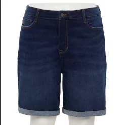 Plus Size Nine West Slimming Pocket Bermuda Shorts -Clothing Sales Store 5214366 Rinse Wash