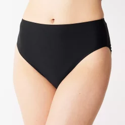Women's Nine West Tummy Slimmer High-Waist Swim Bottoms -Clothing Sales Store 5217108 Black