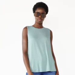 Petite Nine West Essential High Neck Tank -Clothing Sales Store 5234193 Arctic Aqua