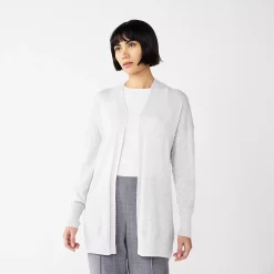 Women's Nine West Essential Lightweight Cardigan -Clothing Sales Store 5234642 Bright White