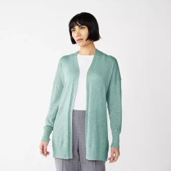 Women's Nine West Essential Lightweight Cardigan -Clothing Sales Store 5234642 Huxley Blue