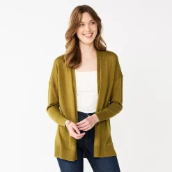 Women's Nine West Essential Lightweight Cardigan -Clothing Sales Store 5234642 Sergio Olive