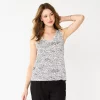 Women's Nine West Easy V-Neck Tank -Clothing Sales Store 5237679 White Texture