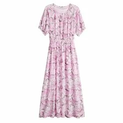 Women's Nine West Puff Sleeve Maxi Dress -Clothing Sales Store 5261378 ALT5
