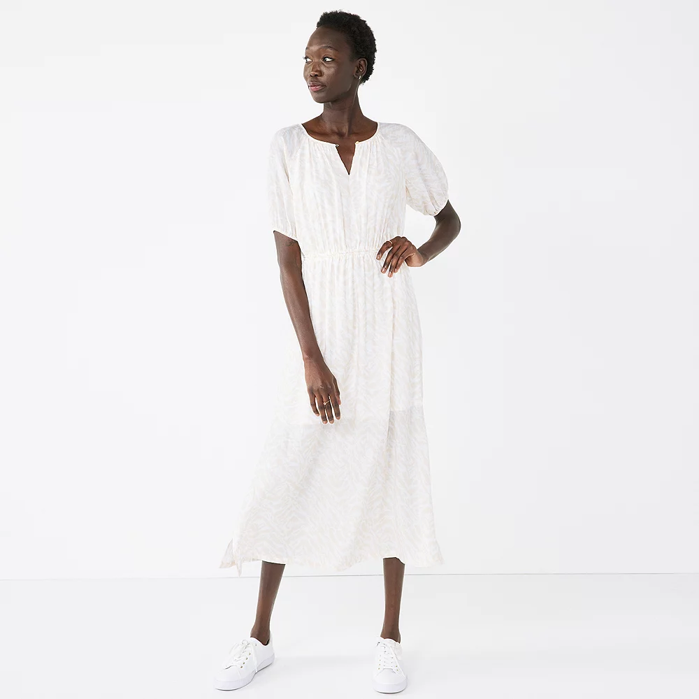 Petite Nine West Puff-Sleeve Midi Dress 6 Petite Nine West Puff-Sleeve Midi Dress - Image 4