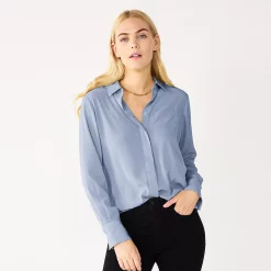 Petite Nine West Drapey Shirt -Clothing Sales Store 5262174 Kelly Lavender