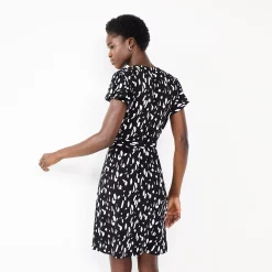 Women's Nine West Flutter Sleeve Wrap Dress -Clothing Sales Store 5280249 ALT