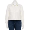 Plus Size Nine West Trucker Crop Jacket -Clothing Sales Store 5474974 White