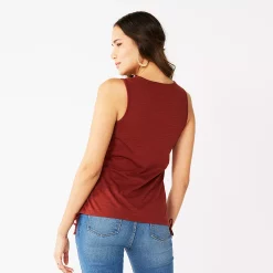 Women's Nine West Ruched Side Tank -Clothing Sales Store 5493872 ALT