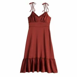 Women's Nine West Strappy Empire Midi Dress 11 Women's Nine West Strappy Empire Midi Dress -Clothing Sales Store 5516624 ALT5