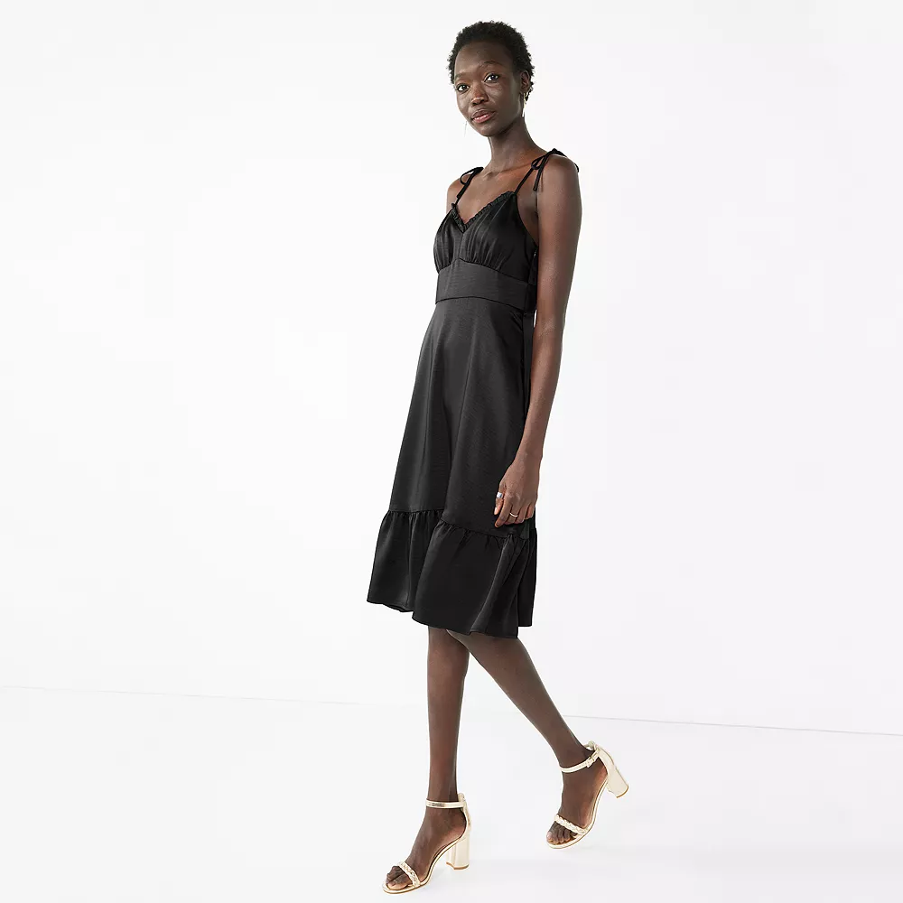 Women's Nine West Strappy Empire Midi Dress 4 Women's Nine West Strappy Empire Midi Dress - Image 2