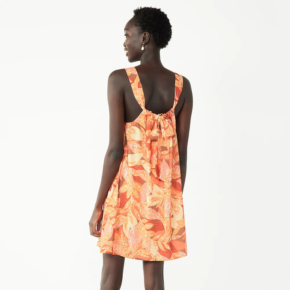 Women's Nine West Squareneck Trapeze Mini Dress 6 Women's Nine West Squareneck Trapeze Mini Dress - Image 4