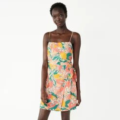 Women's Nine West Side-Tie Faux Wrap Mini Dress