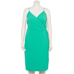 Plus Size Nine West Surplice Midi Dress 12 Plus Size Nine West Surplice Midi Dress -Clothing Sales Store 5540018 Reef