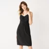 Women's Nine West Strappy Ruched Midi Dress -Clothing Sales Store 5551982 Mineral Black