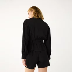 Women's Nine West Belted Utility Jacket -Clothing Sales Store 5562161 ALT