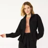 Women's Nine West Belted Utility Jacket 2 Women's Nine West Belted Utility Jacket -Clothing Sales Store 5562161 Black