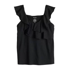 Women's Nine West Tiered Flutter Sleeveless Top -Clothing Sales Store 5562896 ALT5