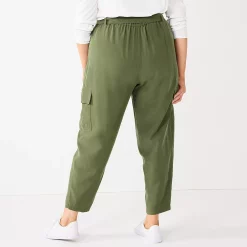 Plus Size Nine West High-Waisted Tapered Pants -Clothing Sales Store 5563608 ALT