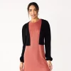 Women's Nine West Balloon Sleeve Open Front Cardigan