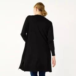 Women's Nine West High Slit Duster Cardigan -Clothing Sales Store 5569252 ALT