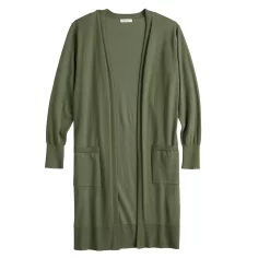 Women's Nine West High Slit Duster Cardigan -Clothing Sales Store 5569252 ALT5